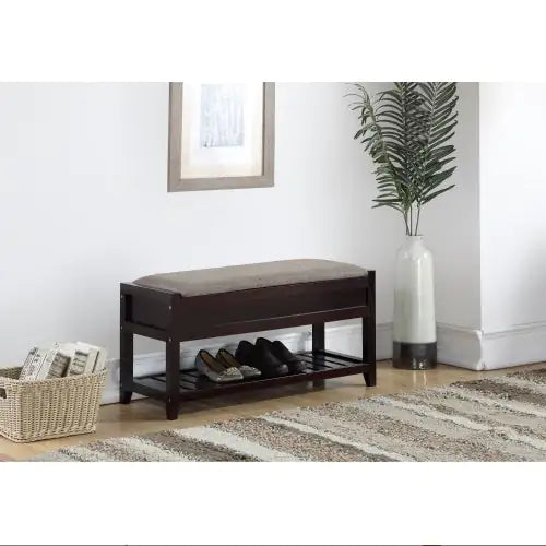 Rouen Seating Bench With Shoe Storage