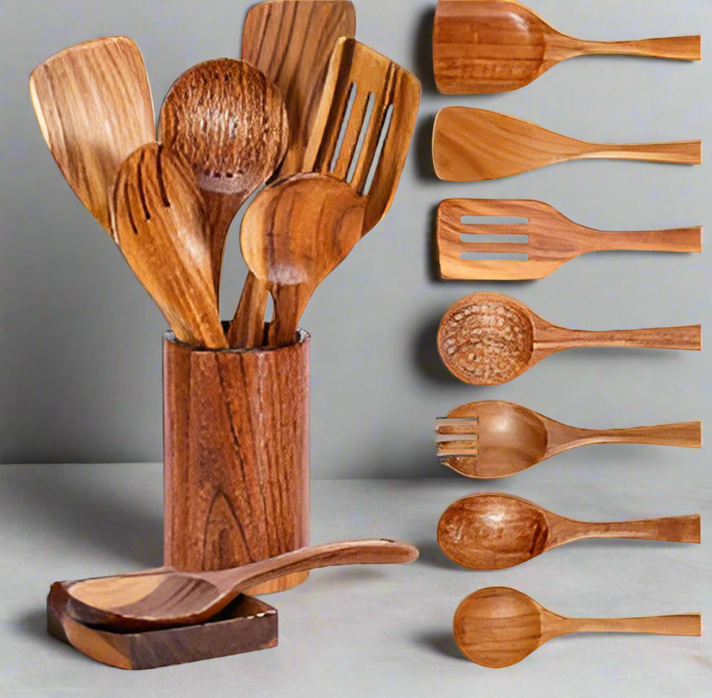 Culinary Essentials Wooden Spatulas