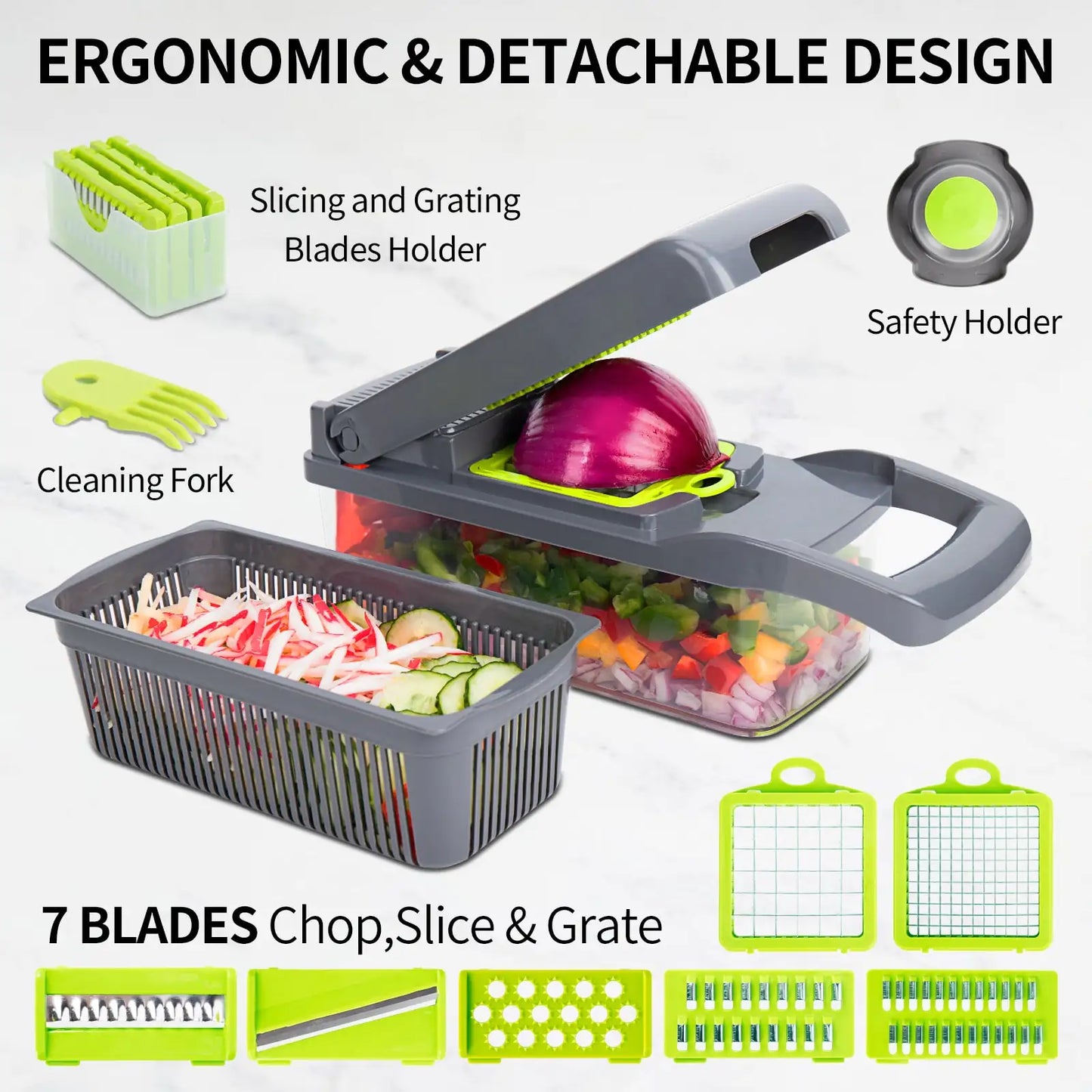 10 in 1 Multifunctional Cutter Shredder Slicer