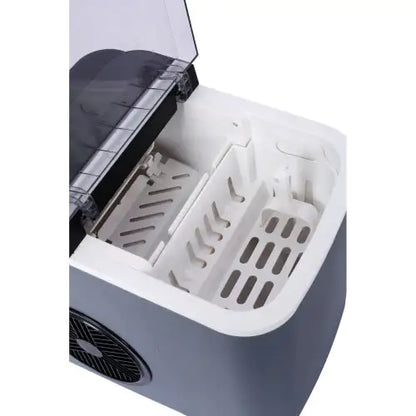 Portable Self-Cleaning Ice Maker Machine With Basket And Scoop, 9 Cubes In 6 Mins, Ideal For Home, Kitchen, ETL And FDA Certificate.