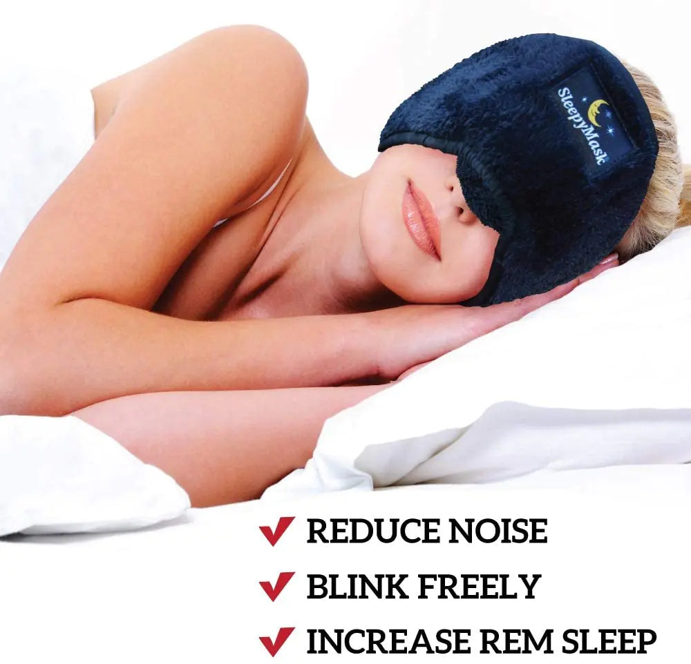 The Perfect Travel Sleeping Mask - Innovative Above Nose Light Blocking