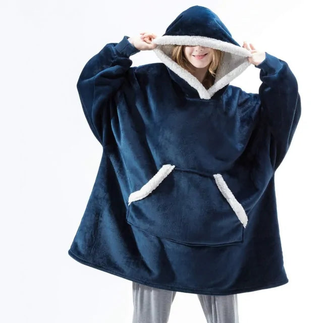 Oversized Hoodie Blanket With Sleeves Sweatshirt