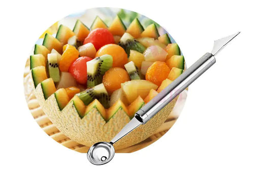 WOWZY RED/STELL Watermelon or any Melon Slicer and Cake With Mellon Baller And Fruit Carver