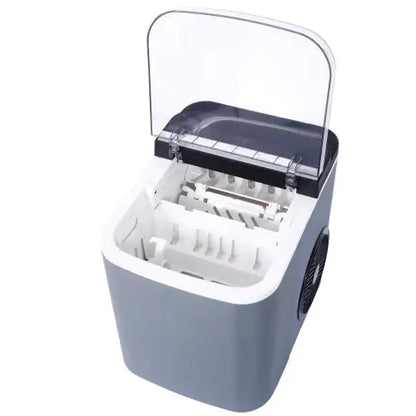 Portable Self-Cleaning Ice Maker Machine With Basket And Scoop, 9 Cubes In 6 Mins, Ideal For Home, Kitchen, ETL And FDA Certificate.