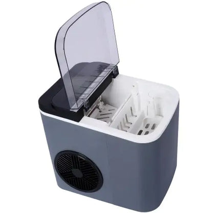 Portable Self-Cleaning Ice Maker Machine With Basket And Scoop, 9 Cubes In 6 Mins, Ideal For Home, Kitchen, ETL And FDA Certificate.