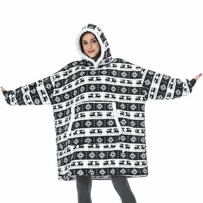 Oversized Hoodie Blanket With Sleeves Sweatshirt