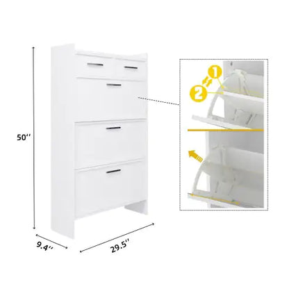 Enclosed Multi layer shoe cabinet