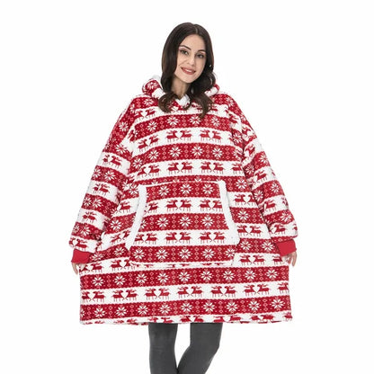 Oversized Hoodie Blanket With Sleeves Sweatshirt