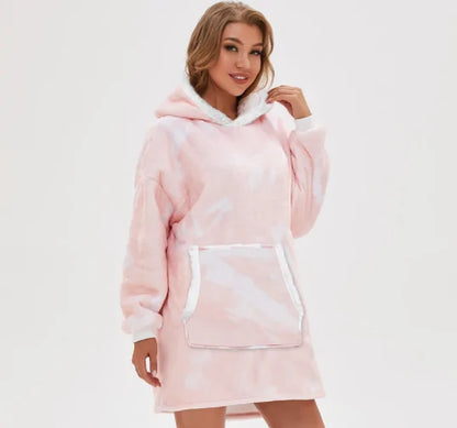 Oversized Hoodie Blanket With Sleeves Sweatshirt