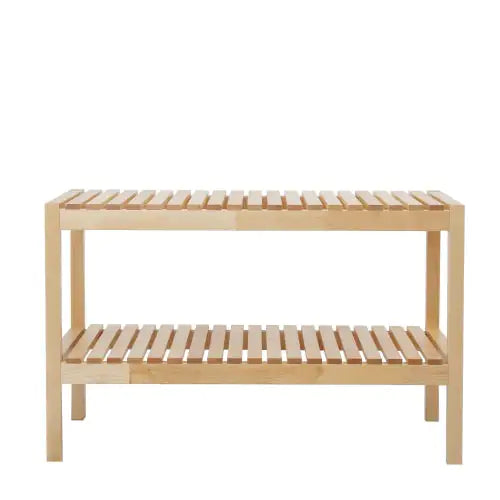 Shoe Bench-Birch, 3 Tier Sturdy Shoe Bench, Storage Shoe Organizer, Holds Up To 300lbs For Entryway Bedroom Living Room Balcony,natural