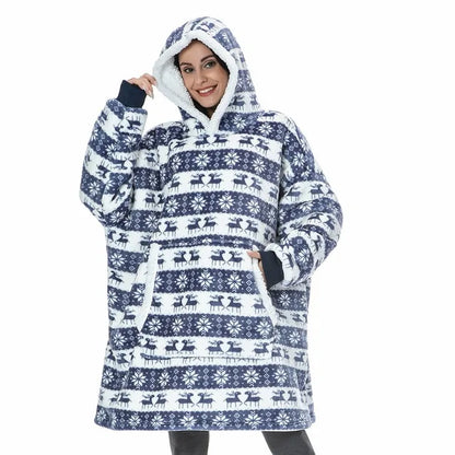 Oversized Hoodie Blanket With Sleeves Sweatshirt